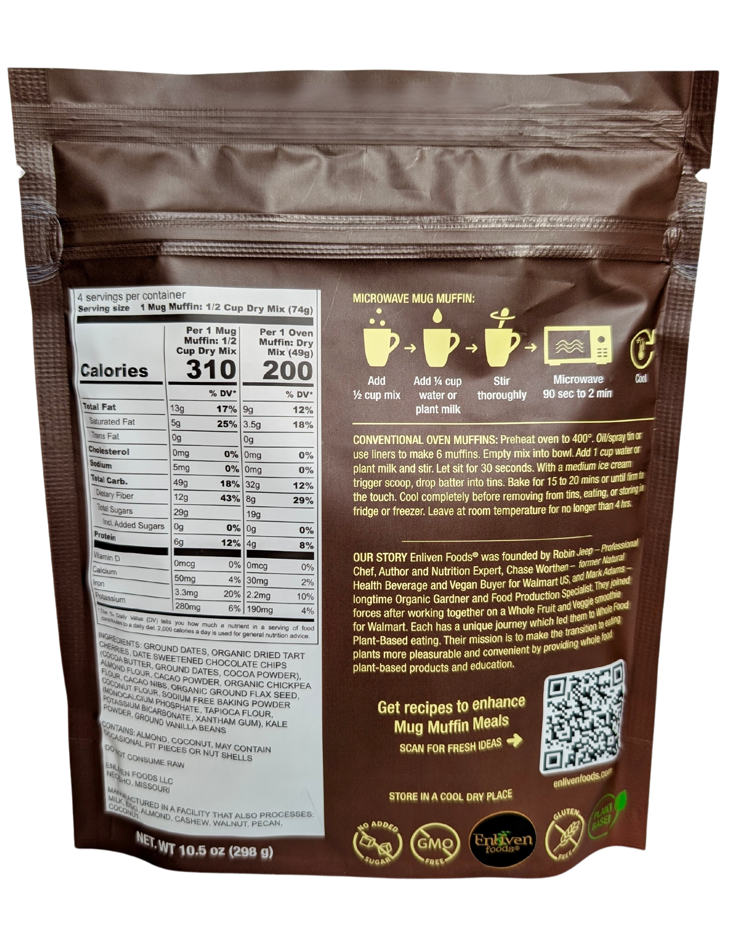 Cacao Cherry Crave, 4 Meals (Mug Muffin Meals)