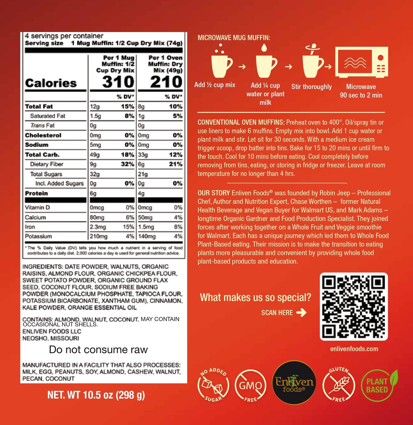 Sweet Potato Sunrise, 4 Meals (Mug Muffin Meals)