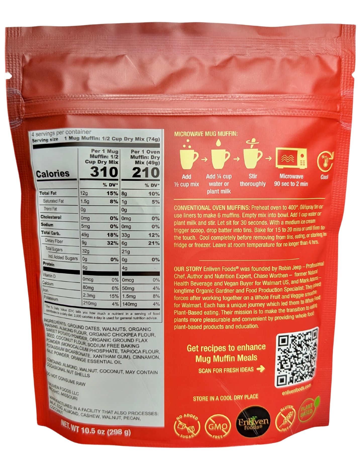 Sweet Potato Sunrise, 4 Meals (Mug Muffin Meals)